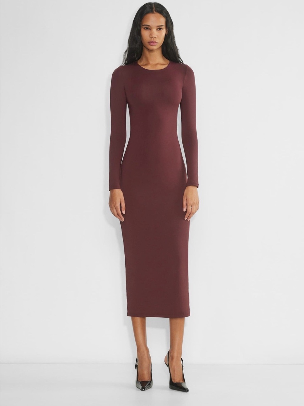 NWT - Aritzia - Contour Crew Longsleeve Maxi Dress - Size: S